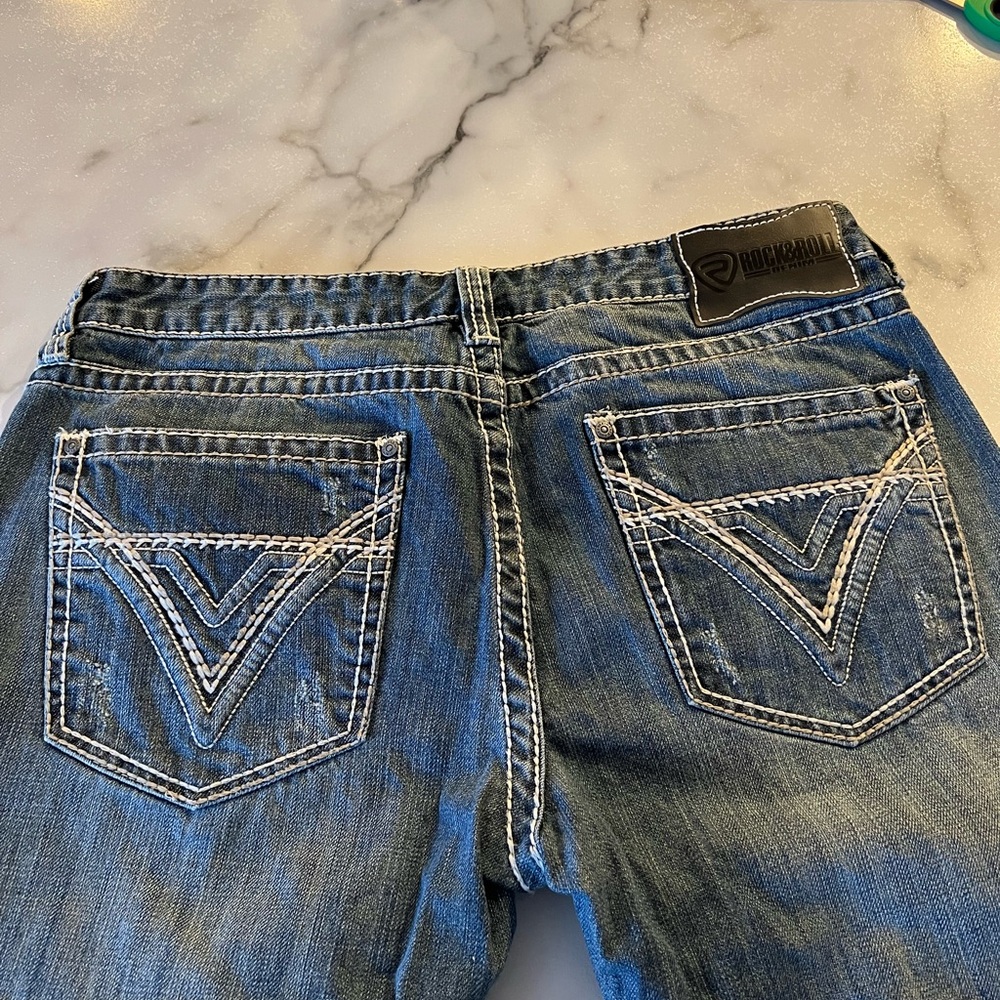 Men’s Rock & Roll Denim Jeans 36 Waist 34 Inseam Never Worn Very nice jeans.